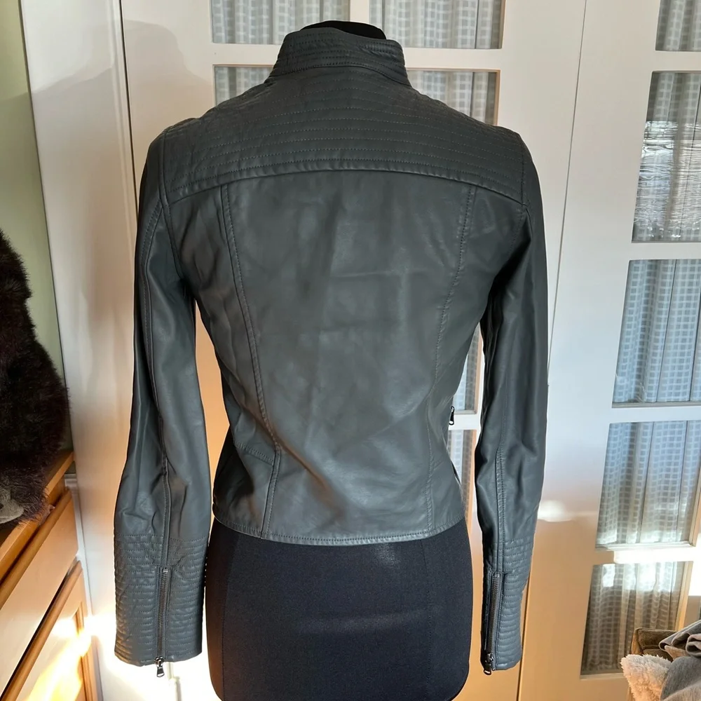 Anthropologie Faux Leather Jacket - Picture 6 of 13